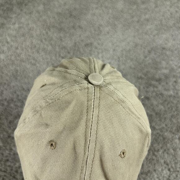 Vintage Budweiser Hat Cap Strap Back One Size Khaki Navy Golf Patriotic Mens 00s - Picture 7 of 10